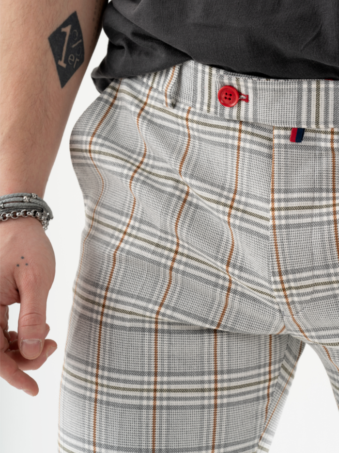A man wearing ALORA PANTS.