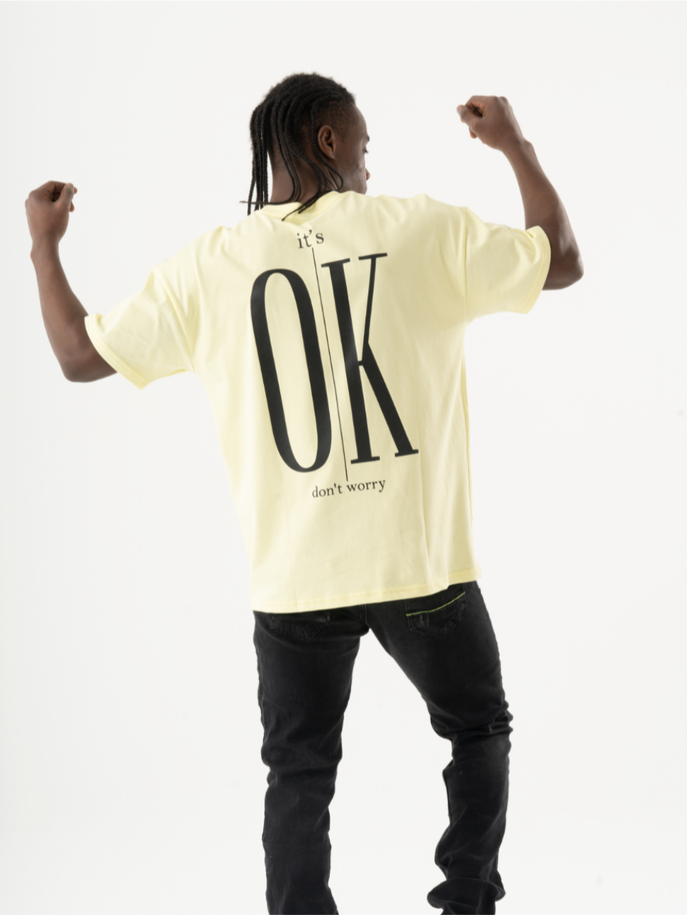 Casual look SUNRAY T-SHIRT in yellow.