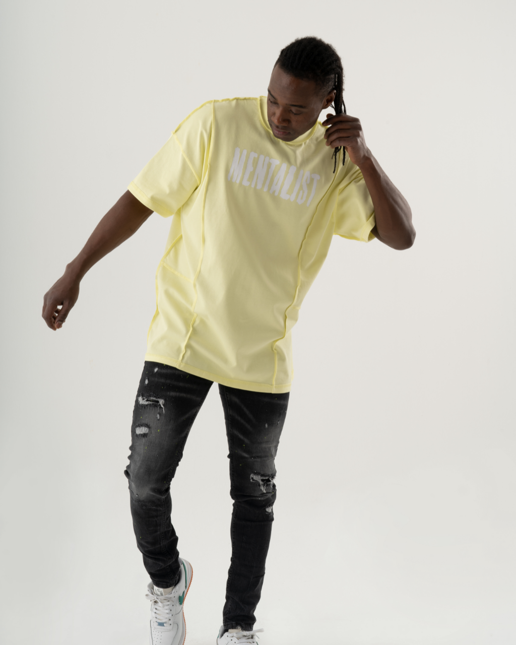A man in a Mentalist T-Shirt | Lime.