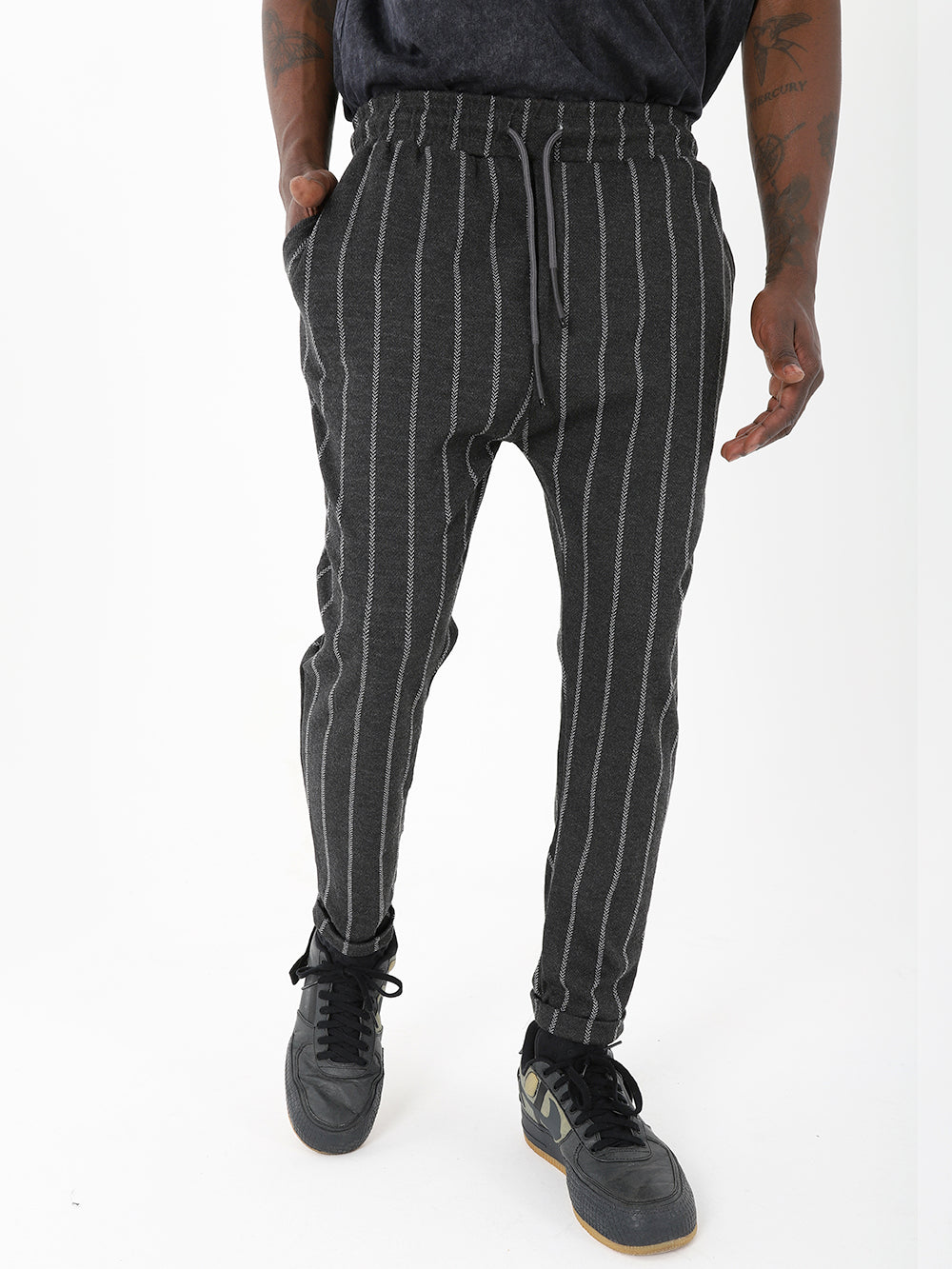 A man wearing POLARITY JOGGERS.