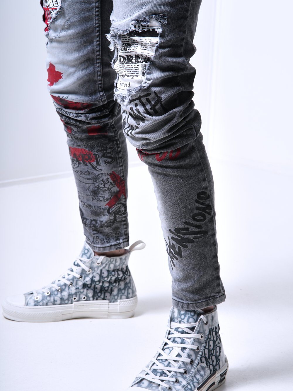 BANKSY GREY Jeans SERNES-X
