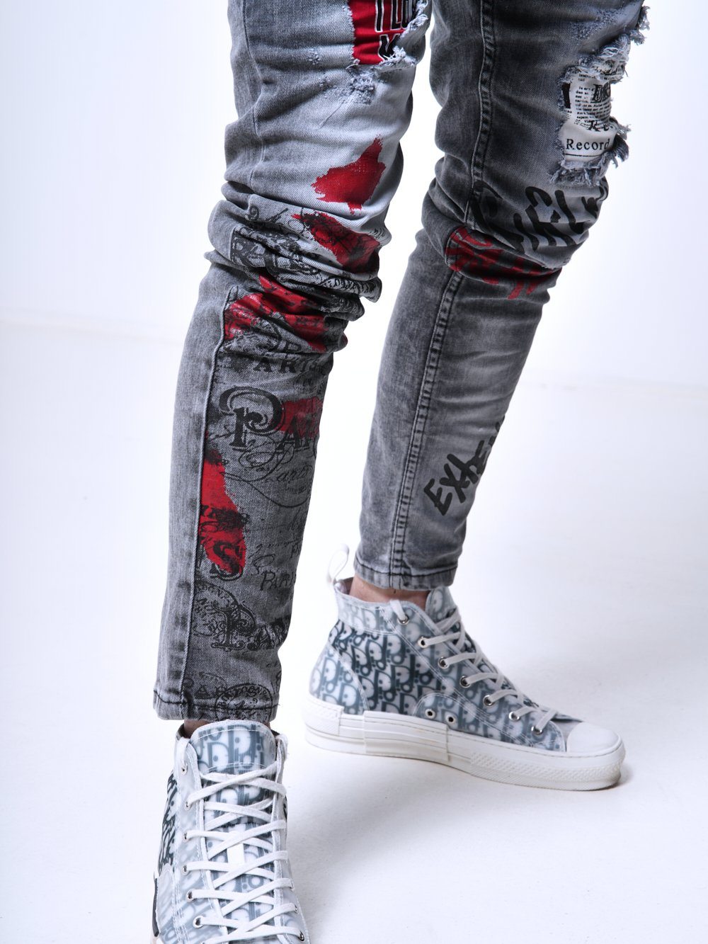 BANKSY GREY Jeans SERNES-X