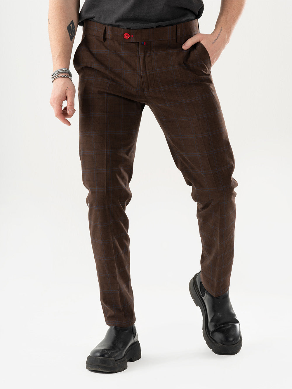 A man wearing High-Castle pants.