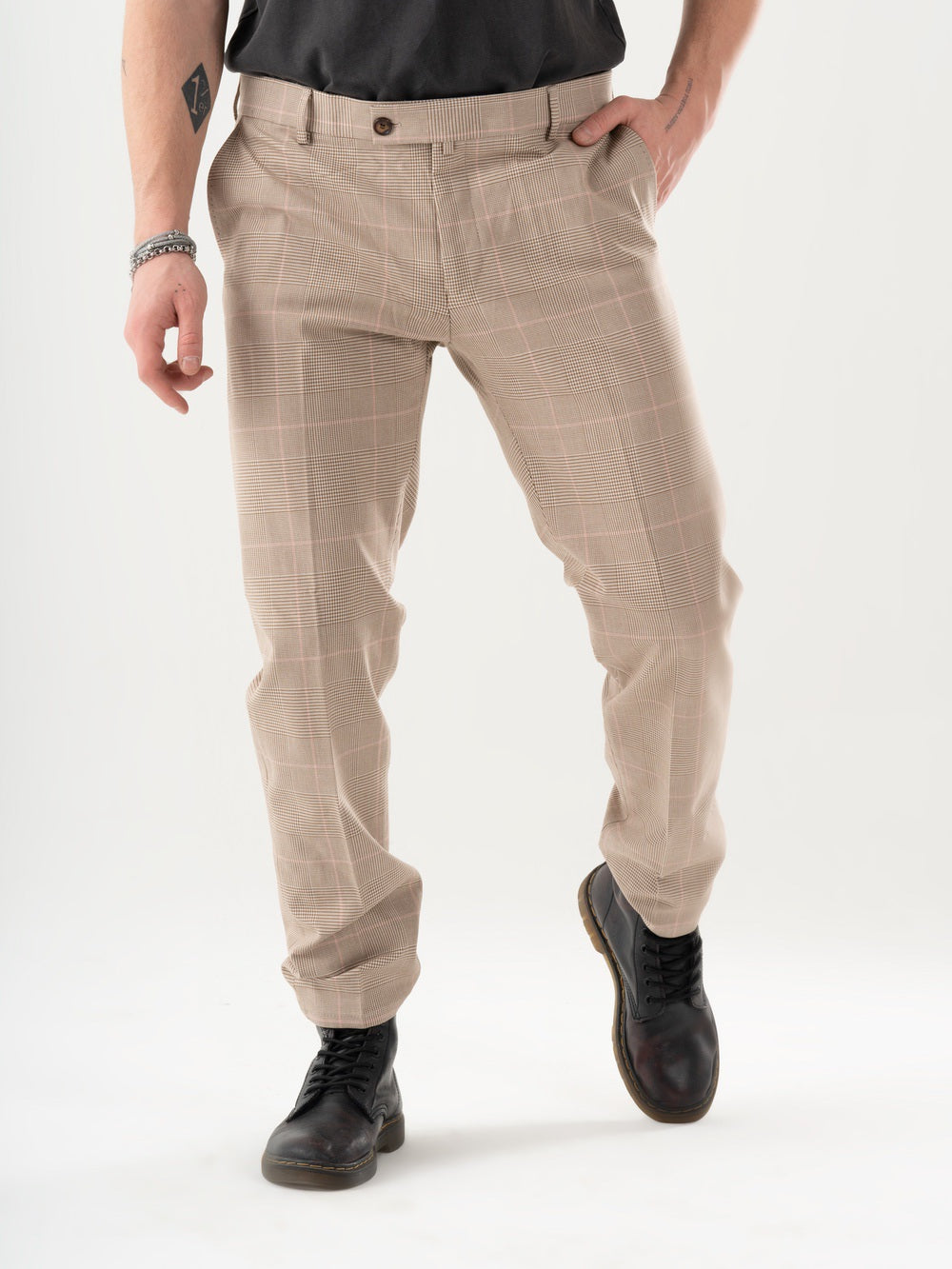 A man wearing MOONSHOT PANTS.