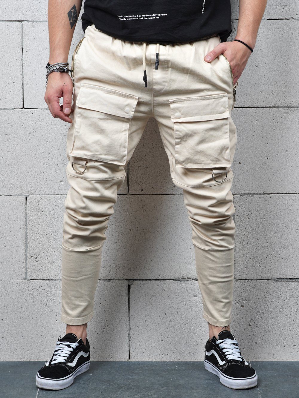 BEIGE BRONX Jeans Sernes-King 