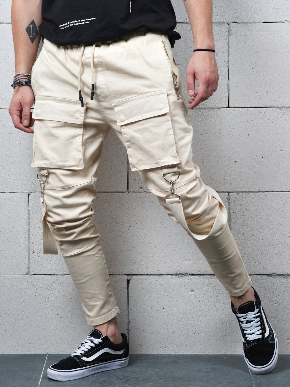 BEIGE BRONX Jeans Sernes-King 