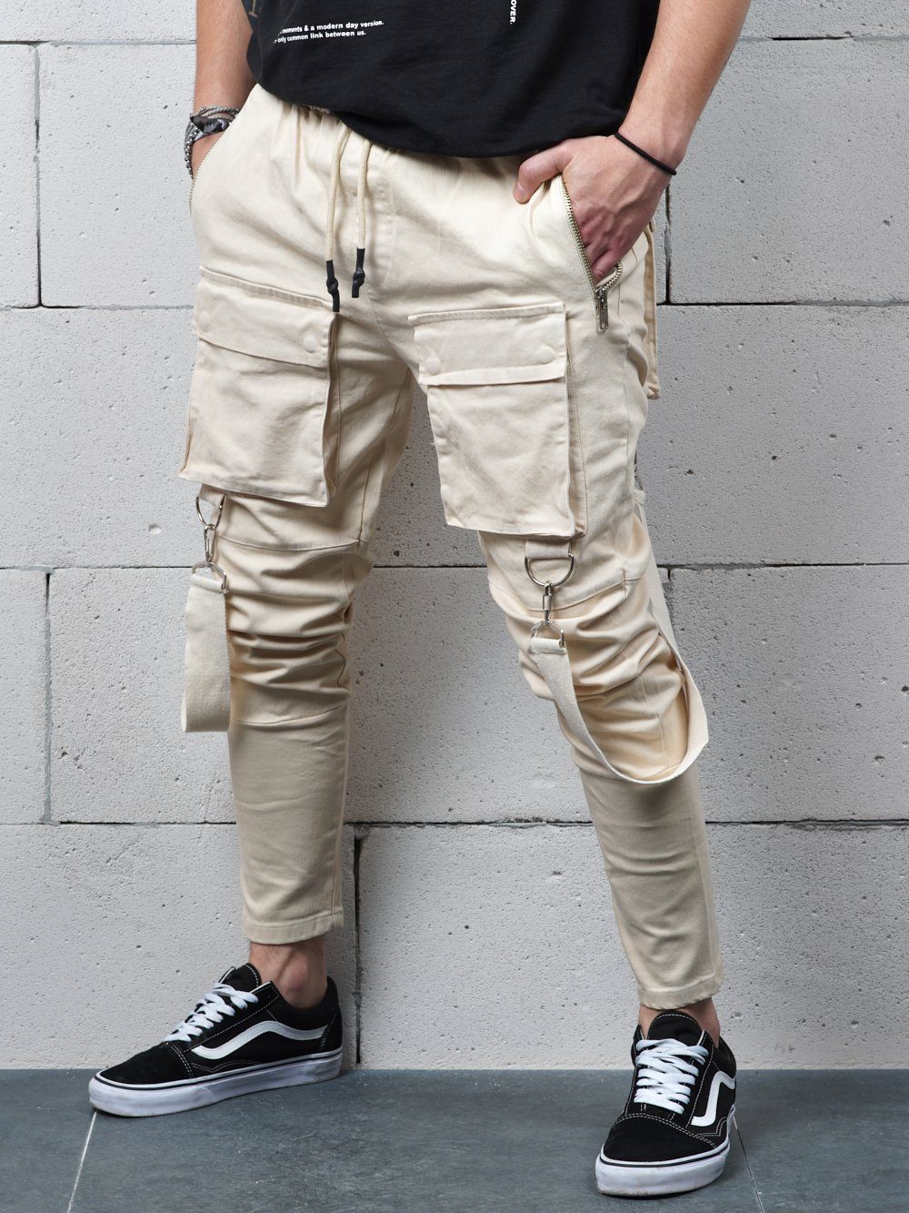 BEIGE BRONX Jeans Sernes-King 