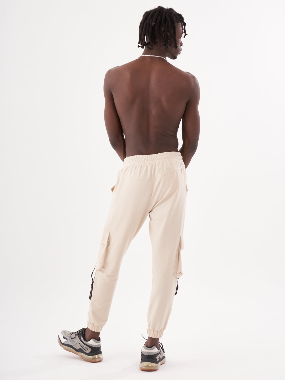 The back view of a man wearing Cascade Joggers.