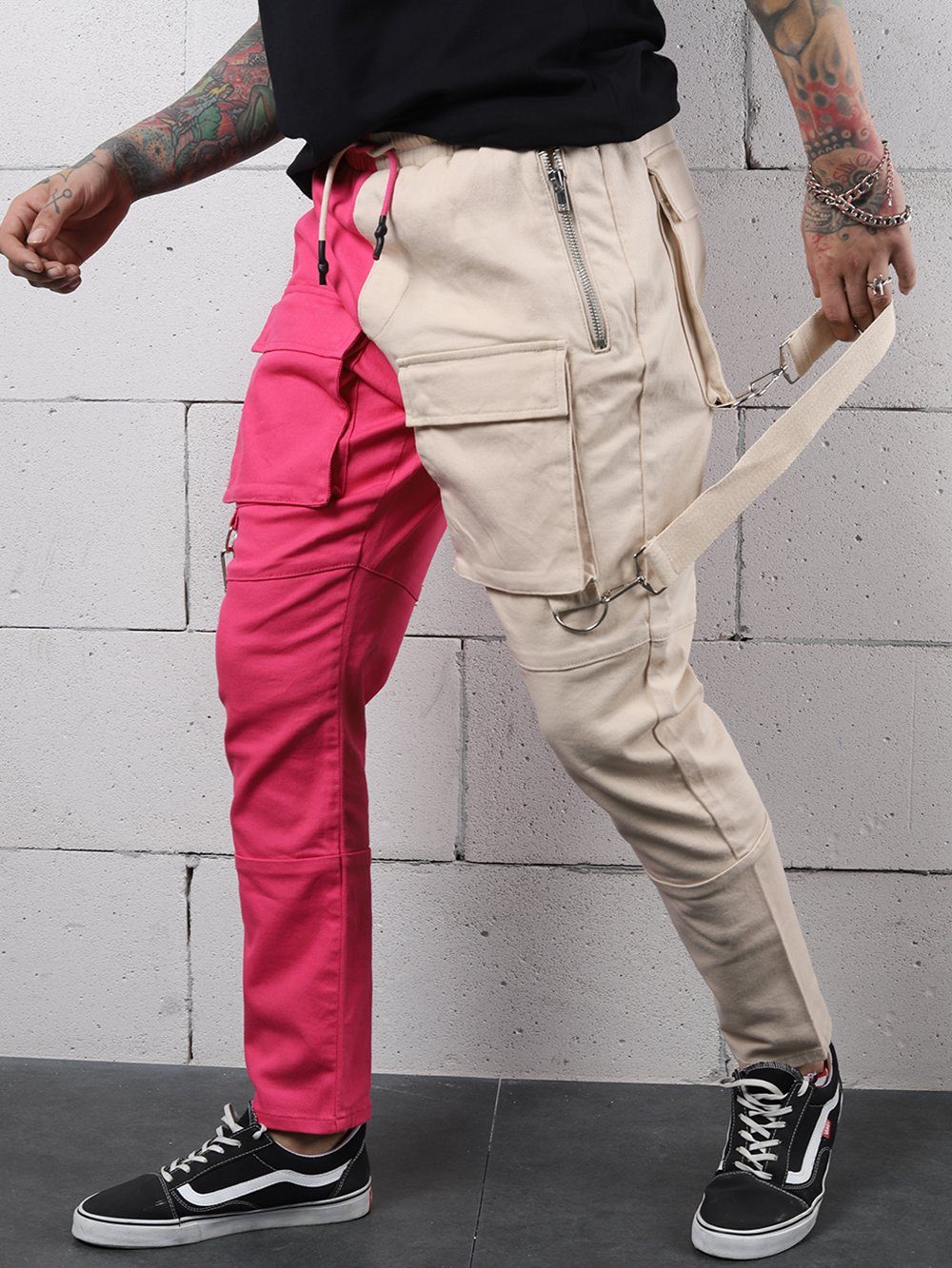 BEIGE PINK BRONX Jeans Sernes-King