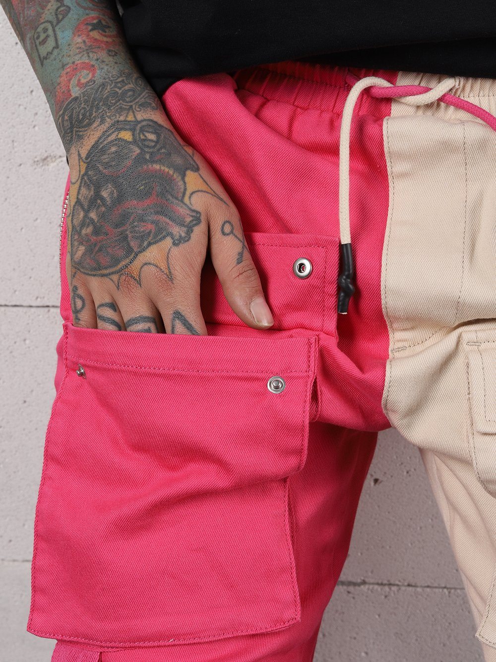 BEIGE PINK BRONX Jeans Sernes-King