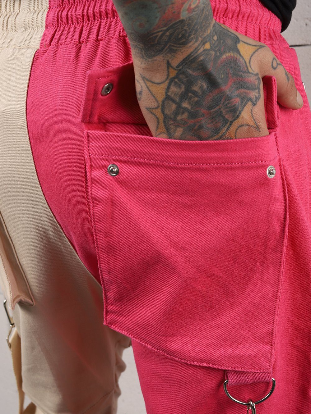 BEIGE PINK BRONX Jeans Sernes-King