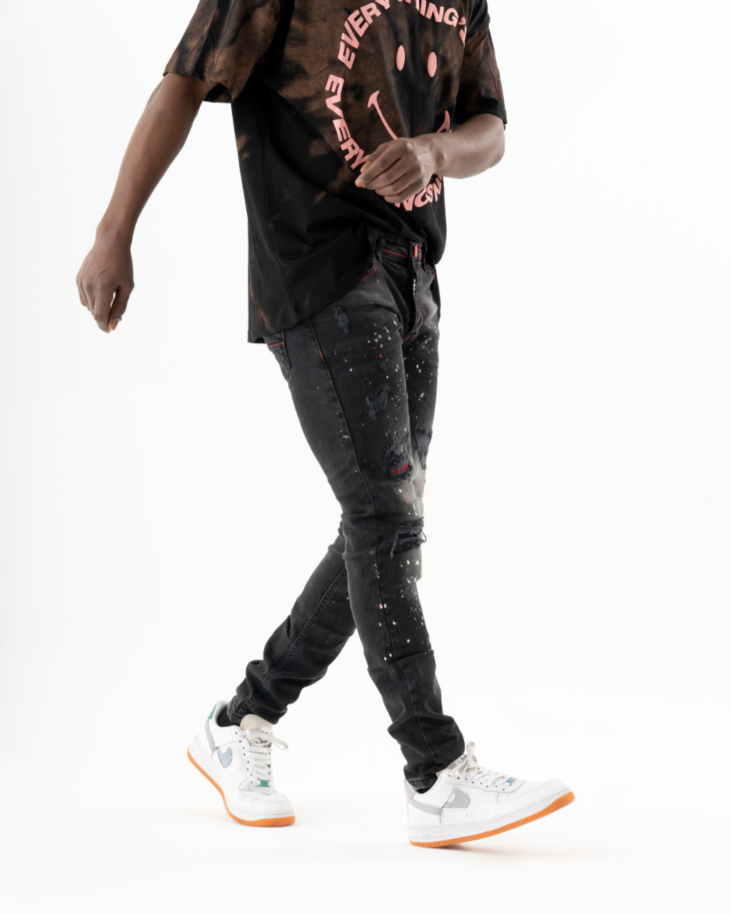 A man wearing HOTSPOT jeans.