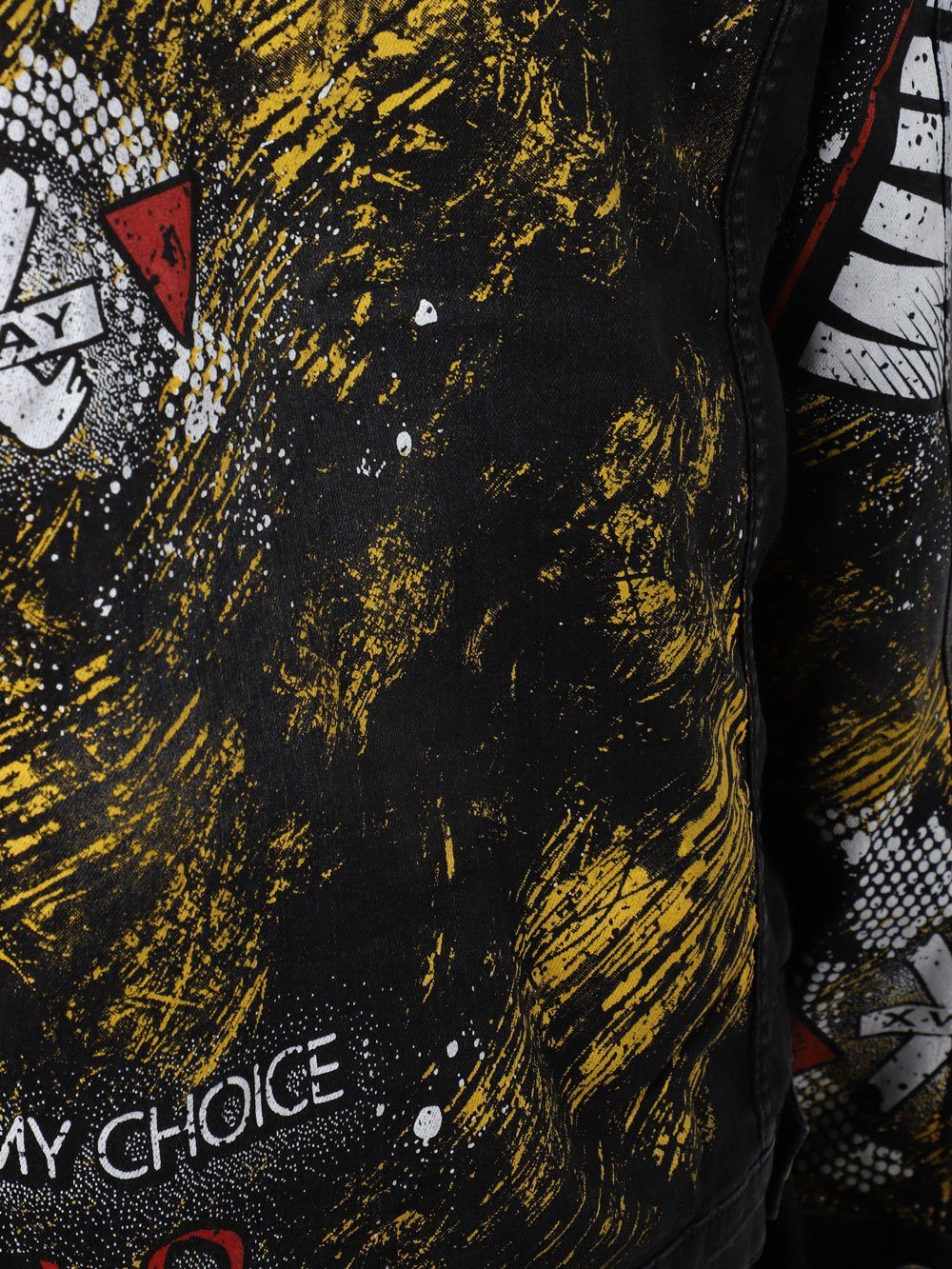 Close up shot of THE CAPTAIN Denim Jacket by SERNES