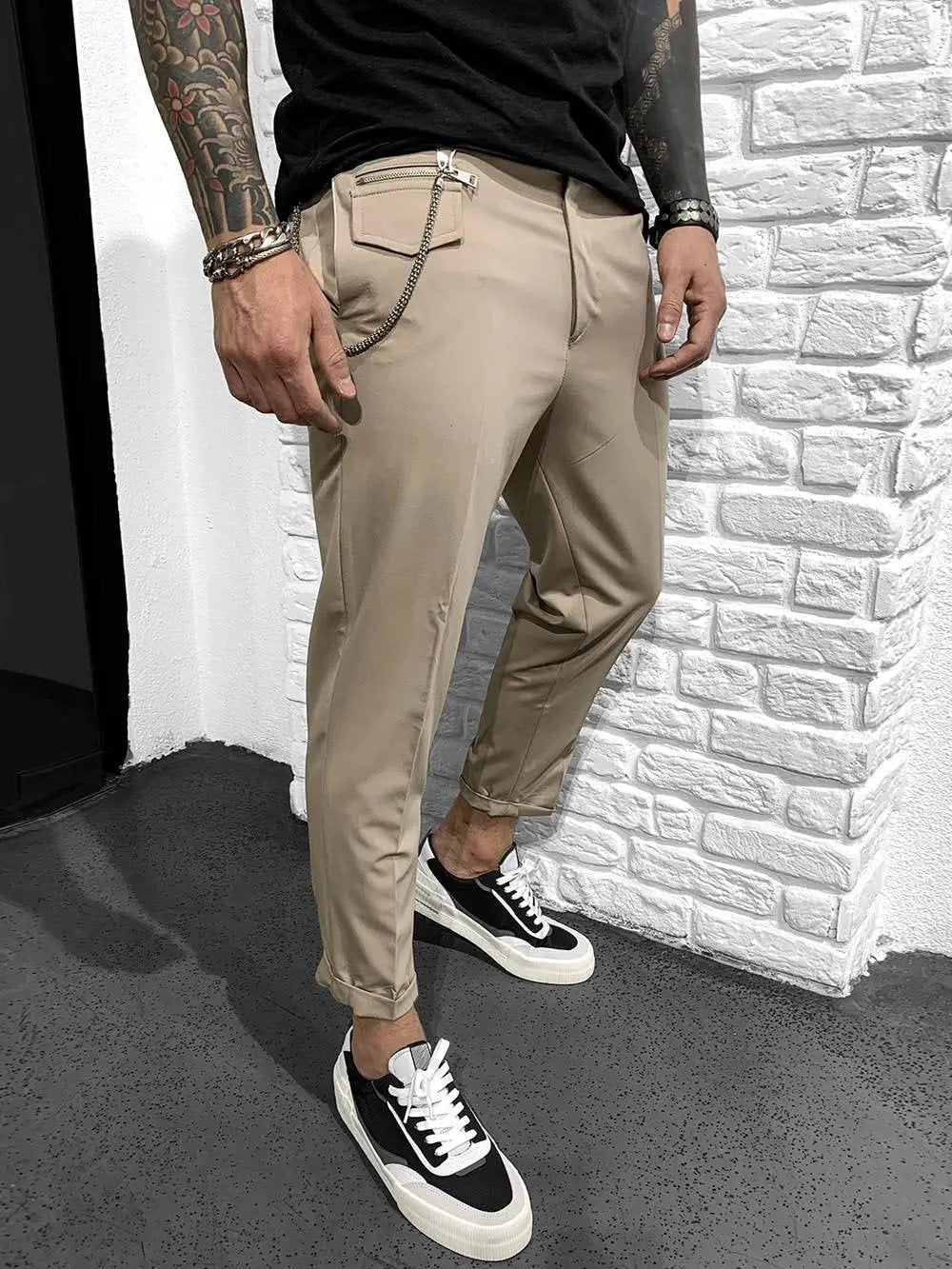 Designer Men Trousers - Gentleman's Roll Up