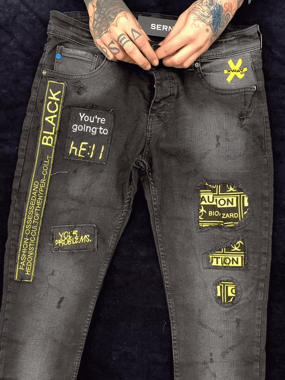 Black Falcon Jeans SERNES-X