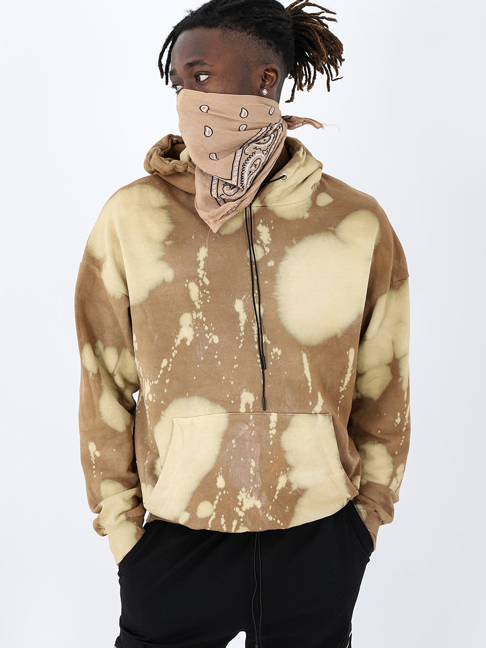 Beige tie best sale dye hoodie