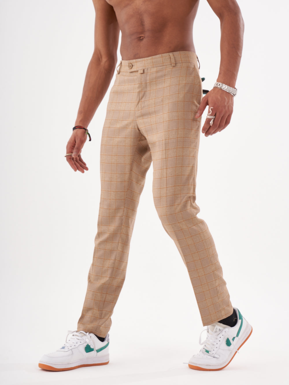 A man in a pair of Barot pants posing for a photo.