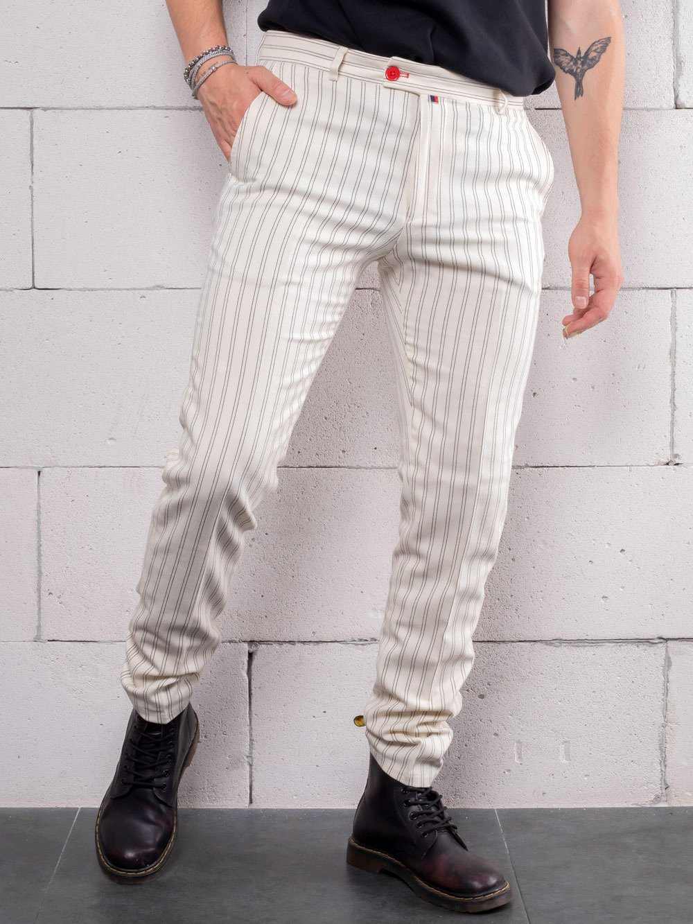 Fashion Pantalon Homme Spring Summer New Striped Dress Pants Men @ Best  Price Online | Jumia Egypt